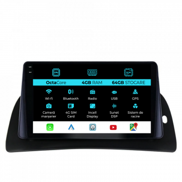 Navigatie Dedicata Renault Kangoo (2015-2020), 9Inch, 4Gb Ram, 64Gb Stocare, Carplay