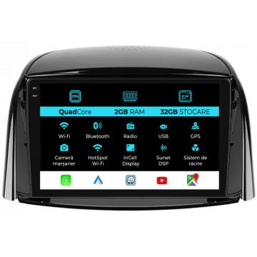 Navigatie Dedicata Renault Koleos (2008-2016), 9Inch, 2Gb Ram, 32Gb Stocare, Carplay