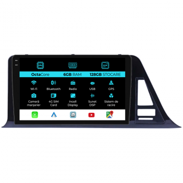 Navigatie Dedicata Toyota CHR (2016-2020), 9Inch, 6Gb Ram, 128Gb Stocare, Carplay