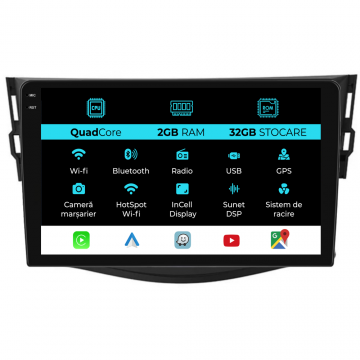Navigatie Dedicata Toyota Rav 4 (2006-2013), 9Inch, 2Gb Ram, 32Gb Stocare, Carplay