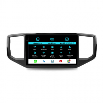Navigatie Dedicata Volkswagen Amarok (2016-2022),QuadCore, 9Inch, 4Gb Ram, 64Gb Stocare, Carplay