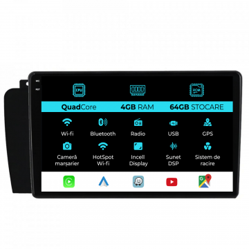 Navigatie Dedicata Volvo S60 (2004-2010),QuadCore, 9Inch, 4Gb Ram, 64Gb Stocare, Carplay