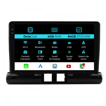 Navigatie Dedicata Citroen C3 Aircross I (2017-2023), 2K, 4Gb Ram, 64Gb Stocare, Carplay