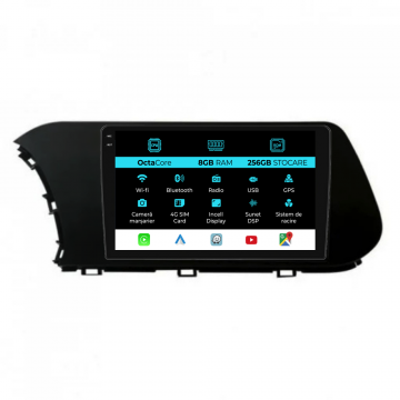Navigatie Dedicata Hyundai i20 Bayon (2020-2025), 9Inch, 8Gb Ram, 256Gb Stocare, Carplay