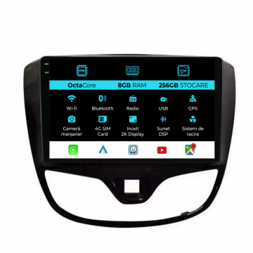 Navigatie Dedicata Opel Karl (2015-2019), 2K, 8Gb Ram, 256Gb Stocare, Carplay