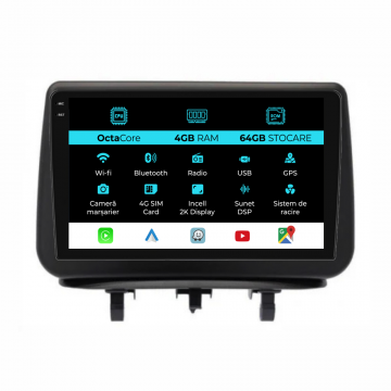 Navigatie Dedicata Opel Meriva (2010-2017), 2K, 4Gb Ram, 64Gb Stocare, Carplay