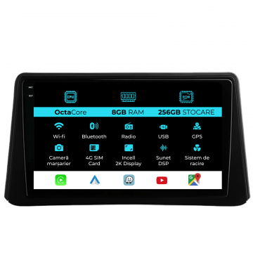 Navigatie Dedicata Opel Mokka (2012-2016), 2K, 8Gb Ram, 256Gb stocare, Carplay