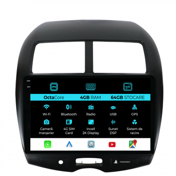 Navigatie Dedicata Peugeot 4008 (2012-2019), 2K, 4Gb Ram, 64Gb Stocare, Carplay
