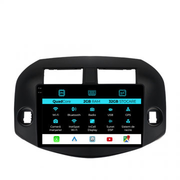 Navigatie Dedicata Toyota Rav 4 (2006-2013), 10Inch, 2Gb Ram, 32Gb Stocare, Carplay
