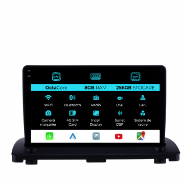 Navigatie Dedicata Volvo Xc90 (2002-2014), 9Inch, 8Gb Ram, 256Gb Stocare, Carplay