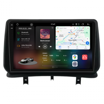 Navigatie Android Dedicata Renault Clio 3 (2005-2014), 2K, 12Gb Ram, 256Gb Stocare, Carplay