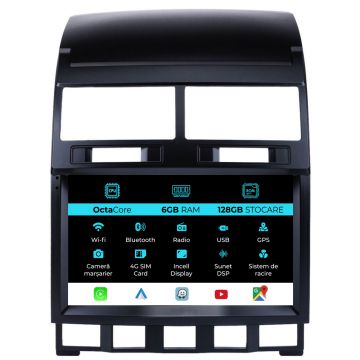 Navigatie Android Volkswagen Touareg (2003-2010), 9Inch, 6Gb Ram, 128Gb Stocare, Carplay
