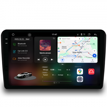 Navigatie Dedicata Audi A3 8P (2003-2013), 2K, 12Gb Ram, 256Gb Stocare, Carplay