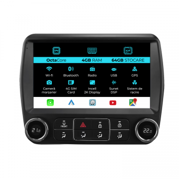 Navigatie Dedicata Chevrolet Camaro (2010-2015), 2K, 4Gb Ram, 64Gb Stocare, Carplay