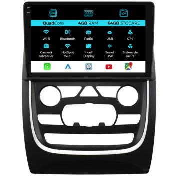 Navigatie Dedicata Dodge Durango (2014-2020),QuadCore, 9Inch, 4Gb Ram, 64Gb Stocare, Carplay