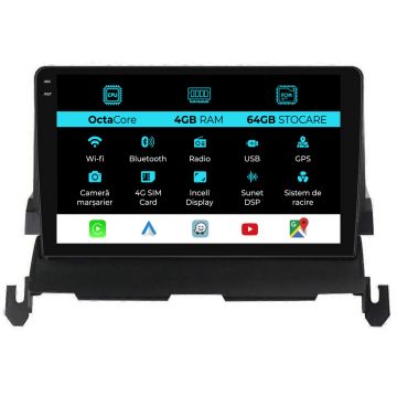 Navigatie Dedicata Dodge Journey (2009-2012), 9Inch, 4Gb Ram, 64Gb Stocare, Carplay