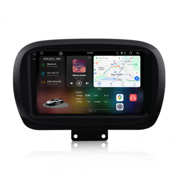Navigatie Dedicata Fiat 500x (2014-2020), 2K, 12Gb Ram, 256Gb Stocare, Carplay