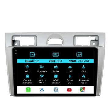 Navigatie Dedicata Ford Fiesta (2006-2011), 9Inch, 2Gb Ram, 32Gb Stocare, Carplay