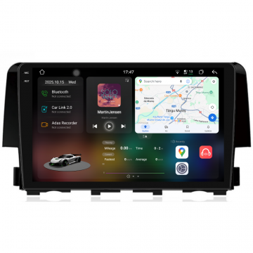 Navigatie Dedicata Honda Civic (2015-2021), 2K, 12Gb Ram, 256Gb Stocare, Carplay