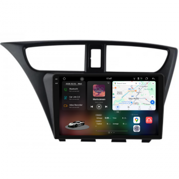 Navigatie Dedicata Honda Civic IX Hachback (2011-2017), 2K, 12Gb Ram, 256Gb Stocare, Carplay