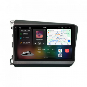 Navigatie Dedicata Honda Civic IX Sedan (2011-2015), 2K, 12Gb Ram, 256Gb Stocare, Carplay