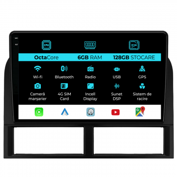 Navigatie Dedicata Jeep Grand Cherokee (1998-2004), 9Inch, 6Gb Ram, 128Gb Stocare, Carplay