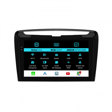 Navigatie Dedicata Lancia Ypsilon (2012-2020), 2K, 8Gb Ram, 256Gb Stocare, Carplay