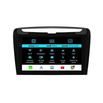 Navigatie Dedicata Lancia Ypsilon (2012-2020), 9Inch, 4Gb Ram, 64Gb Stocare, Carplay