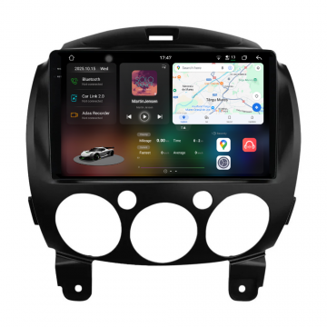 Navigatie Dedicata Mazda 2 (2007-2014), 2K, 12Gb Ram, 256Gb stocare, Carplay