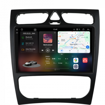 Navigatie Dedicata Mercedes C-Class W203 CLK W209 (2000-2005), 2K, 12Gb Ram, 256Gb Stocare, Carplay