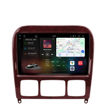 Navigatie Dedicata Mercedes S-Class W220 (1998-2005), 2K, 12Gb Ram, 256Gb Stocare, Carplay