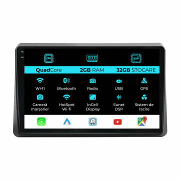 Navigatie Dedicata Opel Movano (2020-2024), 10Inch, 2Gb Ram, 32Gb Stocare, Carplay