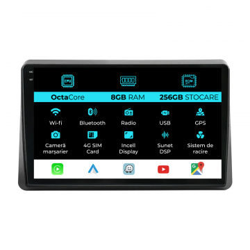 Navigatie Dedicata Opel Movano (2020-2024), 10Inch, 8Gb Ram, 256Gb Stocare, Carplay