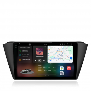 Navigatie Dedicata Skoda Fabia (2014-2019), 2K, 12Gb Ram, 256Gb Stocare, Carplay