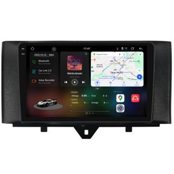 Navigatie Dedicata Smart For Two (2010-2015) For Four (2010-2015), 2K, 12Gb Ram, 256Gb stocare, Carplay