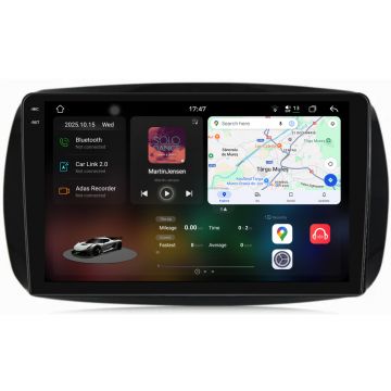 Navigatie Dedicata Smart For Two (2016-2021) For Four (2016-2021), 2K, 12Gb Ram, 256Gb stocare, Carplay