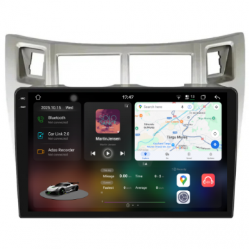 Navigatie Dedicata Toyota Yaris (2005-2011), 2K, 12Gb Ram, 256Gb Stocare, Carplay
