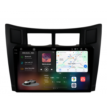 Navigatie Dedicata Toyota Yaris (2005-2011), 2K, 12Gb Ram, 256Gb Stocare, Carplay