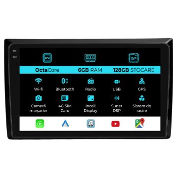 Navigatie Dedicata Volkswagen Beetle (2012-2018), 9Inch, 6Gb Ram, 128Gb stocare, Carplay