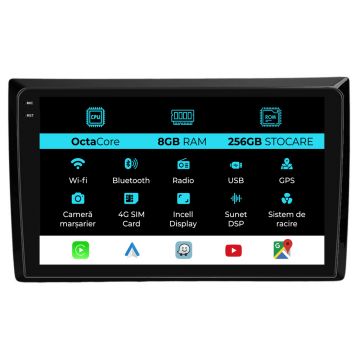 Navigatie Dedicata Volkswagen Beetle (2012-2018), 9Inch, 8Gb Ram, 256Gb stocare, Carplay