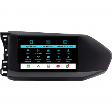 Navigatie Dedicata Volkswagen Caddy (2020-2025),QuadCore, 9Inch, 4Gb Ram, 64Gb Stocare, Carplay