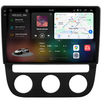 Navigatie Dedicata Volkswagen Golf5 Jetta (2004-2009), 2K, 12Gb Ram, 256Gb Stocare, Carplay - Clima Automata