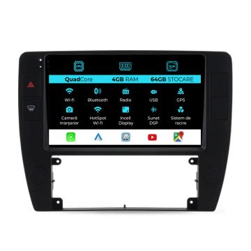Navigatie Dedicata Volkswagen Passat B5 (2000-2005),QuadCore, 9Inch, 4Gb Ram, 64Gb Stocare, Carplay