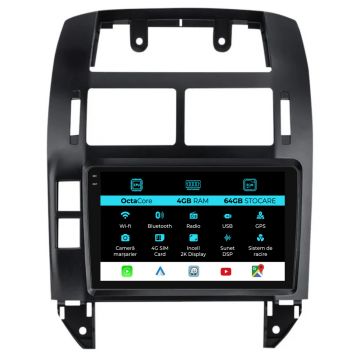 Navigatie Dedicata Volkswagen Polo (2004-2011), 2K, 4Gb Ram, 64Gb Stocare, Carplay