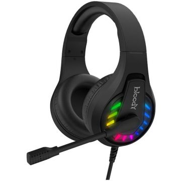A4tech Casti Gaming A4Tech Bloody G230P, Sunet Surround 7.1, iluminare RGB, Negru