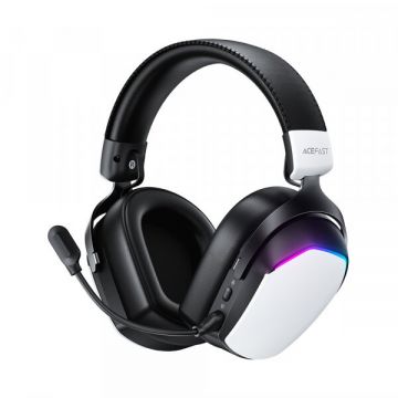 AceFast Casti Gaming Wireless Acefast H11, RGB, BT / Wi-FI / Wired, Alb