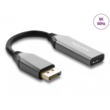 Adaptor Activ DisplayPort la HDMI T-M 8K60Hz cu HDR, Delock 64366