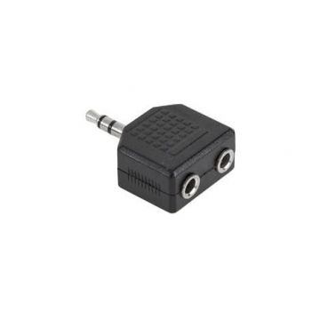 Adaptor Jack 3.5 tata la 2 x Jack 3.5 mama STEREO, ZLA0293