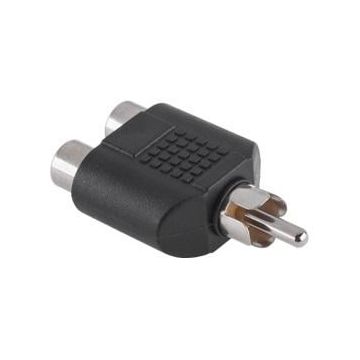 Adaptor RCA tata la 2 RCA mama MONO, ZLA0305
