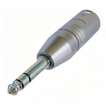 Adaptor XLR 3 pini la jack stereo 6.35mm T-T, Neutrik NA3MP